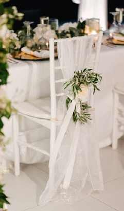 Olive Leaves & Rose with Ribbon