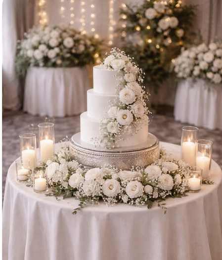 Mini Wild Flower & Rose Cake Floor Flowers
