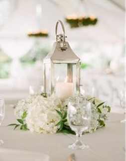 Lantern Centrepiece Silver