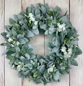 Mixed Wild Eucalyptus & White Flowers Ring