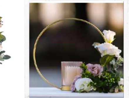 Gold Hoop with Blush Pink Candle Holder 32CM