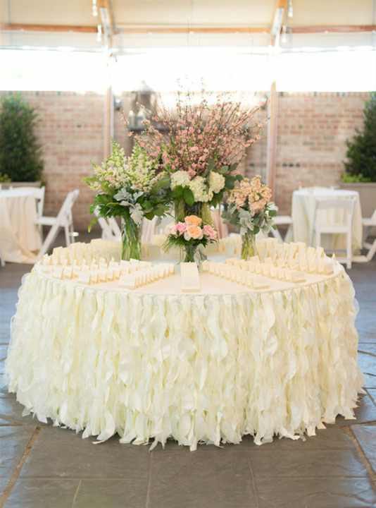 Extra Large Ruffle Chiffon Skirts To Suit Banqueting Round Tables 120" Round