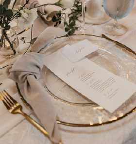 Gold Rim Charger Plate Diameter 33CM