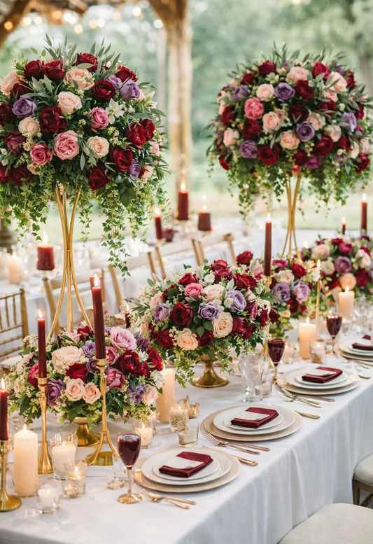 Gold Bowl Lydia Styling Range Low Level Centrepieces
