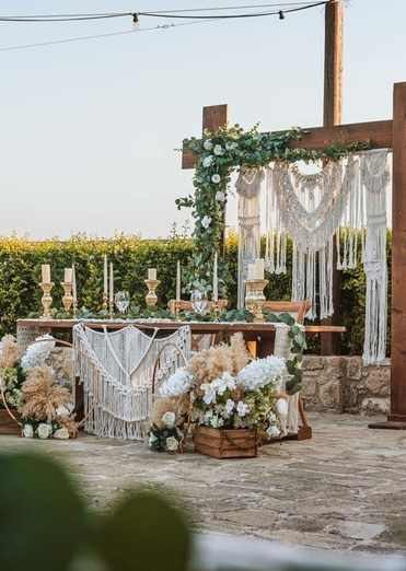 Macrame & Euculyptus Arch