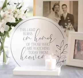 Acrylic Memory Tealight Holder & Stand