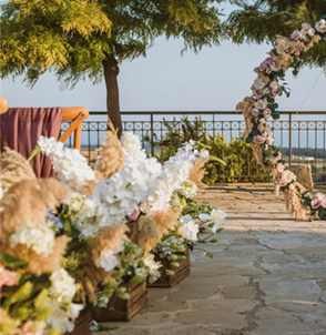 Rustic Pampas Grass Boxes Set of 4 Boxes for Your Aisle and Venue Styling