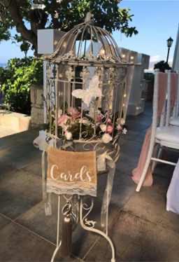Rustic Bird Cage Freestanding Box