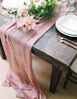 Chiffon Gathered Runner