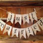 Just Married Bunting 6M Length