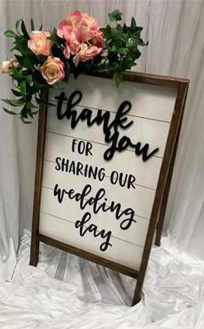 Thank You For Sharing Our Wedding Day