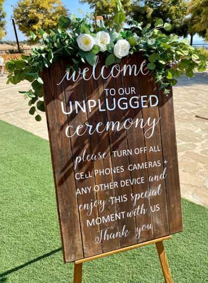 Welcome To Our Unplugged Ceremony