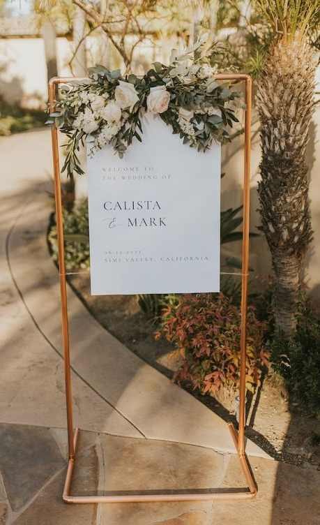 Copper Tubular Sign & Flower Accessories With Card Personalised
