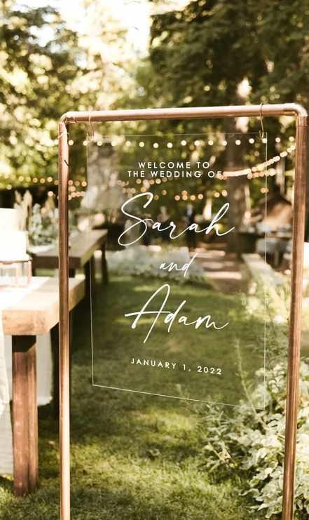 Copper Tubular Sign & Acrylic Personalised