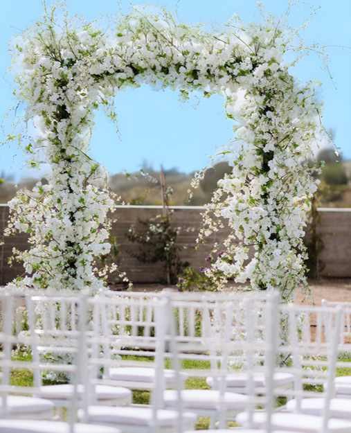 Rectangular Blossom Rustic Arch